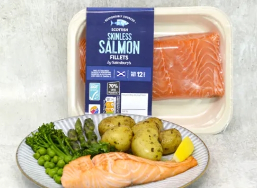 英国森宝利超市印刷的食品纸托盘